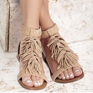 Sole Society Fringe Sandals size 9M